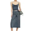 t-ony Strappy top in denim-look jersey t-ony Strappy top in denim-look jersey
