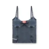 t-ony Strappy top in denim-look jersey t-ony Strappy top in denim-look jersey