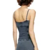 t-ony Strappy top in denim-look jersey t-ony Strappy top in denim-look jersey