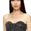 t-orset Bouclé corset top with ultra-low cut t-orset Bouclé corset top with ultra-low cut