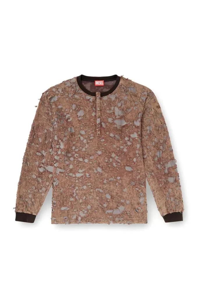 t-overt Long-sleeve T-shirt in destroyed jersey t-overt Long-sleeve T-shirt in destroyed jersey