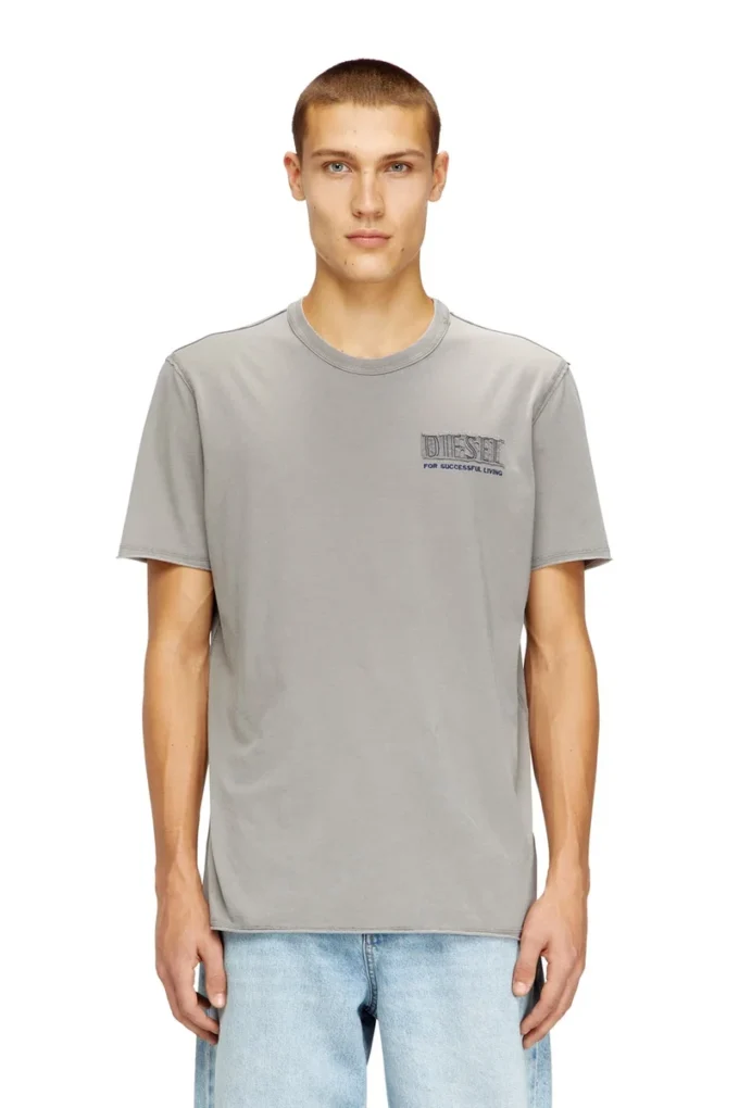 t-rawjust-v1 Acid-wash T-shirt with raw edges t-rawjust-v1 Acid-wash T-shirt with raw edges