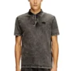 t-rejust-nc-den Polo shirt in denim-effect jersey t-rejust-nc-den Polo shirt in denim-effect jersey