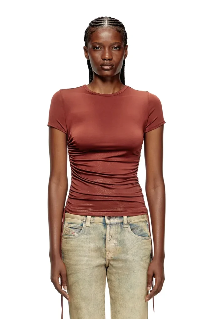 t-rey Jersey top with drawstring sides t-rey Jersey top with drawstring sides