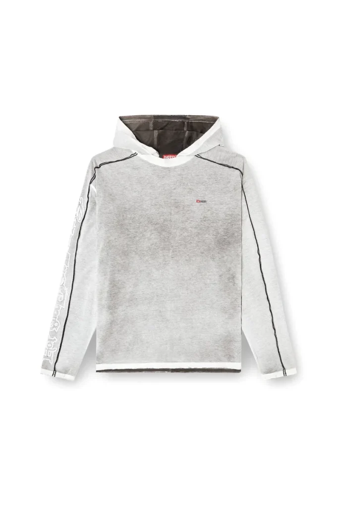 t-riven-ls-hood Cotton hoodie with colour spray t-riven-ls-hood Cotton hoodie with colour spray