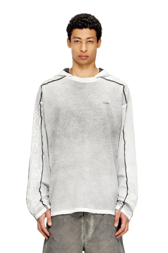 t-riven-ls-hood Cotton hoodie with colour spray t-riven-ls-hood Cotton hoodie with colour spray