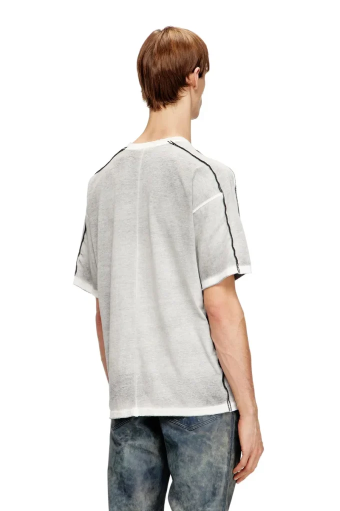t-riven Relaxed cotton T-shirt with colour spray t-riven Relaxed cotton T-shirt with colour spray