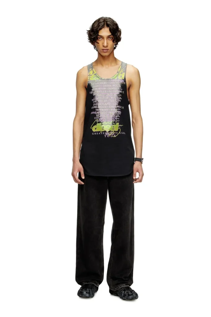 t-shan Tank top with lyrics print t-shan Tank top with lyrics print