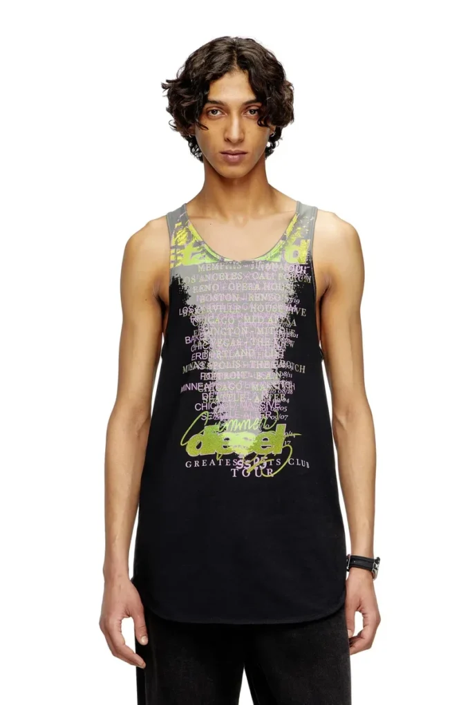 t-shan Tank top with lyrics print t-shan Tank top with lyrics print