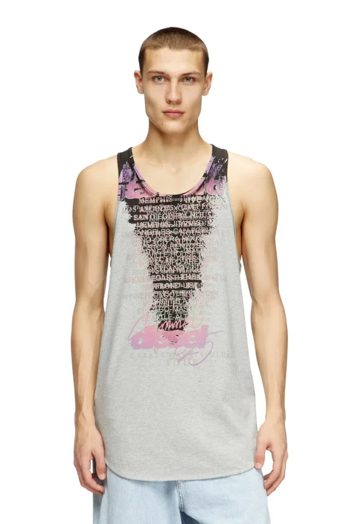t-shan Tank top with lyrics print t-shan Tank top with lyrics print