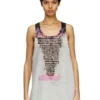 t-shan Tank top with lyrics print t-shan Tank top with lyrics print