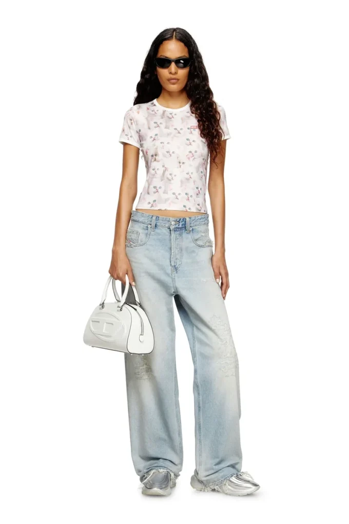 t-unclau Jersey top with all-over print t-unclau Jersey top with all-over print