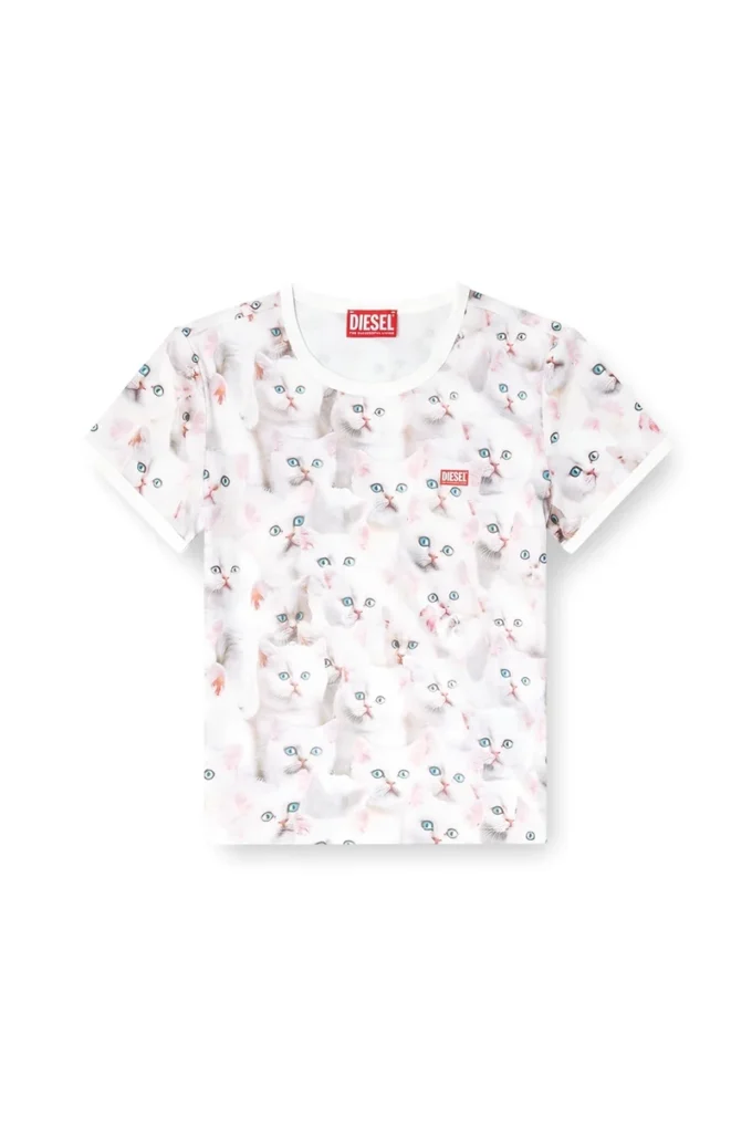 t-unclau Jersey top with all-over print t-unclau Jersey top with all-over print