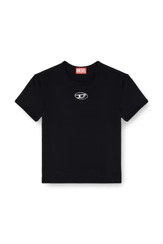 t-uncutie-long-od-q1 Slim fit T-shirt with cut-out Oval D