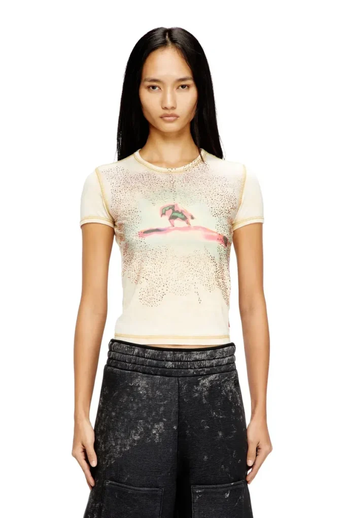 t-uncuties-long-s10 Slim T-shirt with rhinestones t-uncuties-long-s10 Slim T-shirt with rhinestones