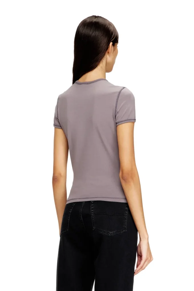 t-uncuties-long-s5 Slim T-shirt with heart print and studs t-uncuties-long-s5 Slim T-shirt with heart print and studs