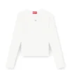 t-uncutieslong-ls-od Cotton sweater with Oval D logo t-uncutieslong-ls-od Cotton sweater with Oval D logo