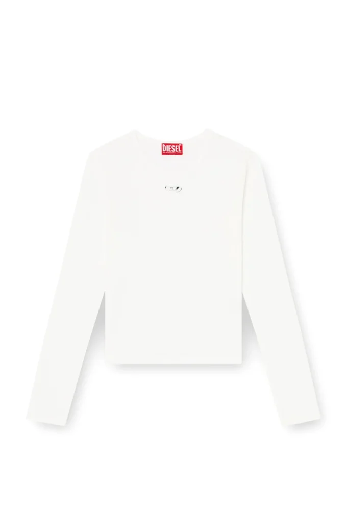 t-uncutieslong-ls-od Cotton sweater with Oval D logo t-uncutieslong-ls-od Cotton sweater with Oval D logo