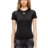 t-uncutieslong-od Slim-fit T-shirt with metallic Oval D t-uncutieslong-od Slim-fit T-shirt with metallic Oval D