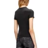 t-uncutieslong-od Slim-fit T-shirt with metallic Oval D t-uncutieslong-od Slim-fit T-shirt with metallic Oval D