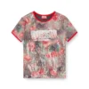 t-unkyel Skinny floral print jersey top with sequins t-unkyel Skinny floral print jersey top with sequins
