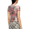 t-unkyel Skinny floral print jersey top with sequins t-unkyel Skinny floral print jersey top with sequins