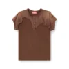 t-unrawy Henley T-shirt with peel-off effect t-unrawy Henley T-shirt with peel-off effect