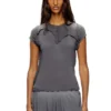 t-unrawy Henley T-shirt with peel-off effect t-unrawy Henley T-shirt with peel-off effect