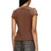 t-unrawy Henley T-shirt with peel-off effect t-unrawy Henley T-shirt with peel-off effect