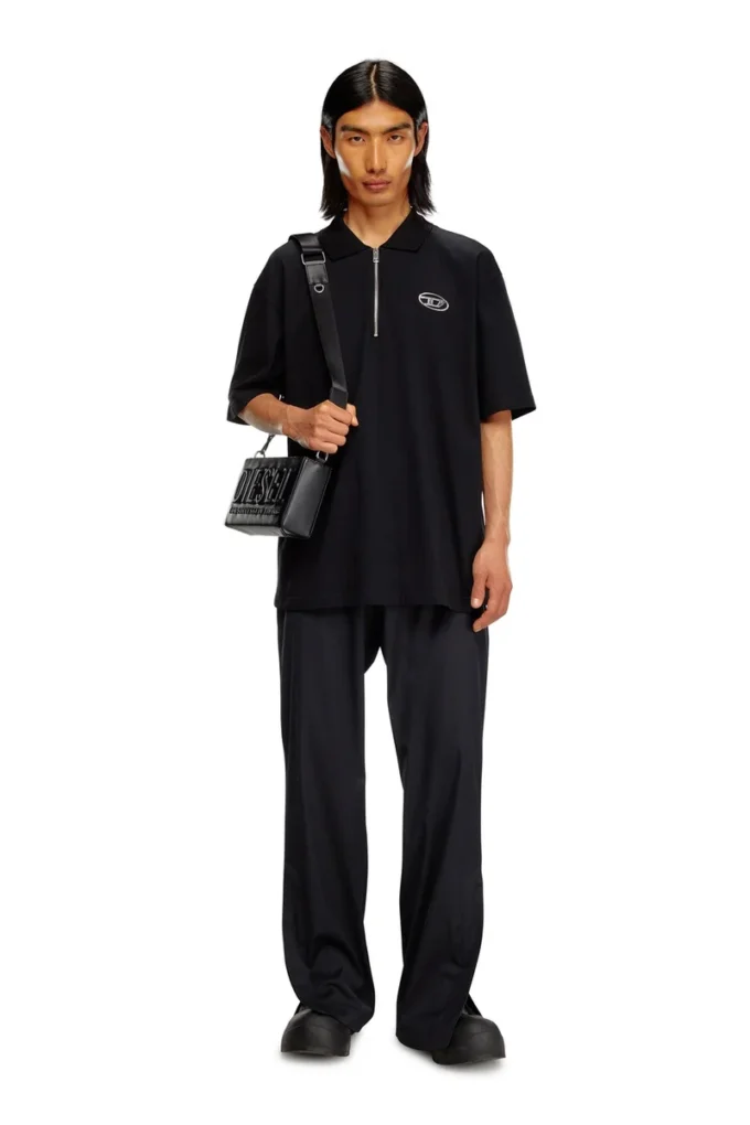 t-vor-od Polo shirt with half zip t-vor-od Polo shirt with half zip