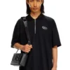t-vor-od Polo shirt with half zip t-vor-od Polo shirt with half zip