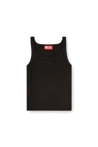 t-wife-od Slim tank top with laser-cut Oval D