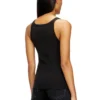 t-wife-od Slim tank top with laser-cut Oval D t-wife-od Slim tank top with laser-cut Oval D