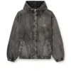 thugjack Hooded jacket in faded denim thugjack Hooded jacket in faded denim