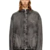 thugjack Hooded jacket in faded denim thugjack Hooded jacket in faded denim