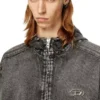 thugjack Hooded jacket in faded denim thugjack Hooded jacket in faded denim