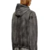 thugjack Hooded jacket in faded denim thugjack Hooded jacket in faded denim