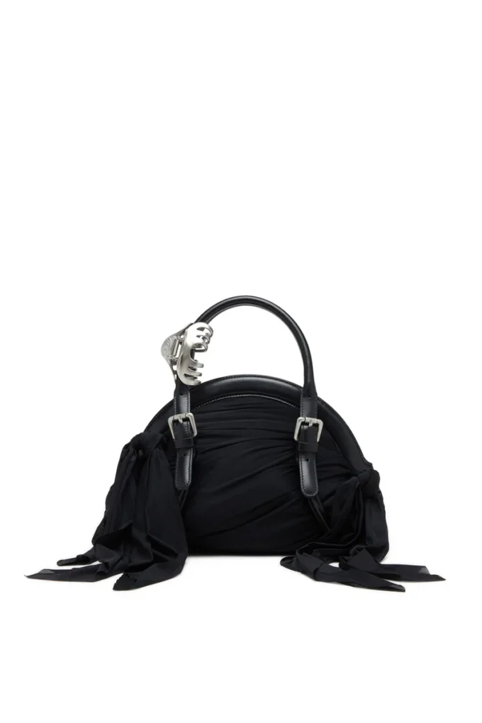 trash-d top handle Trash-D-Bandana handbag in jersey and leather trash-d top handle Trash-D-Bandana handbag in jersey and leather
