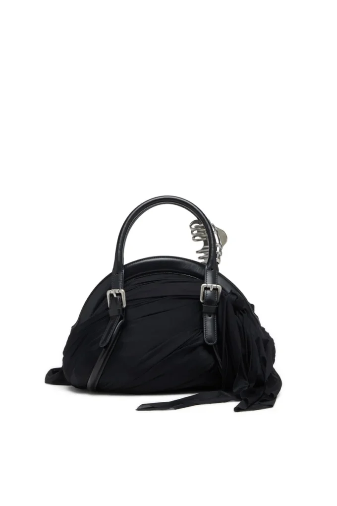 trash-d top handle Trash-D-Bandana handbag in jersey and leather trash-d top handle Trash-D-Bandana handbag in jersey and leather