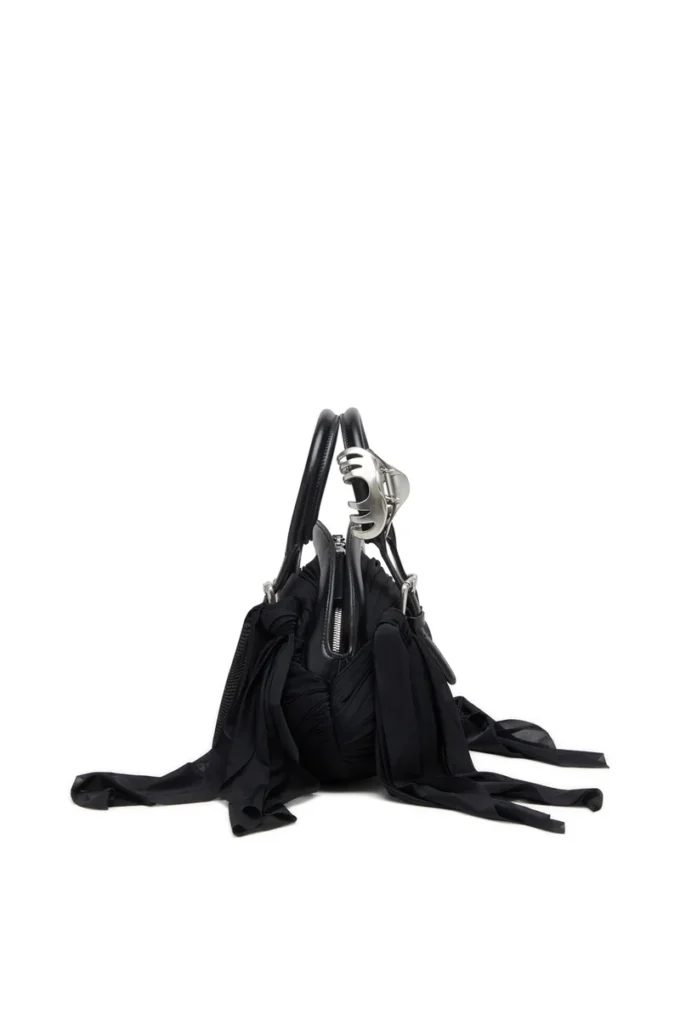 trash-d top handle Trash-D-Bandana handbag in jersey and leather trash-d top handle Trash-D-Bandana handbag in jersey and leather