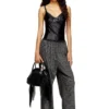 trash-d top handle Trash-D-Bandana handbag in jersey and leather trash-d top handle Trash-D-Bandana handbag in jersey and leather