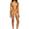 tropik_ta bra Metallic bikini top with lotus print tropik_ta bra Metallic bikini top with lotus print