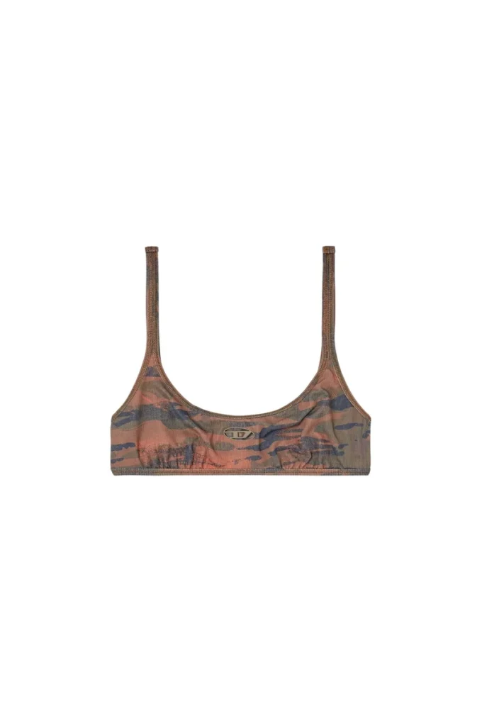 ut-bra-top-utlt Camo bikini top with cut-out logo ut-bra-top-utlt Camo bikini top with cut-out logo