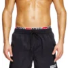 visper-41-d-core Mid-length swim shorts with logo print