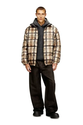 w-bourbon-enbm Reversible padded bomber jacket