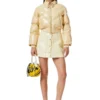 w-crema Quilted-vinyl down bomber jacket w-crema Quilted-vinyl down bomber jacket