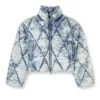 w-histel Puffer jacket in argyle-quilted devoré shell w-histel Puffer jacket in argyle-quilted devoré shell