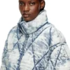 w-histel Puffer jacket in argyle-quilted devoré shell w-histel Puffer jacket in argyle-quilted devoré shell