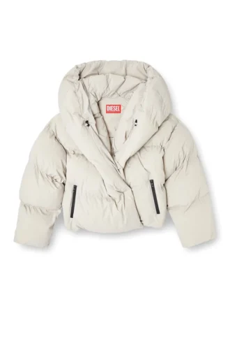w-iley-t1 Wrap puffer in bi-stretch nylon