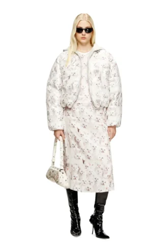 w-inner-r1 Padded jacket with cat print